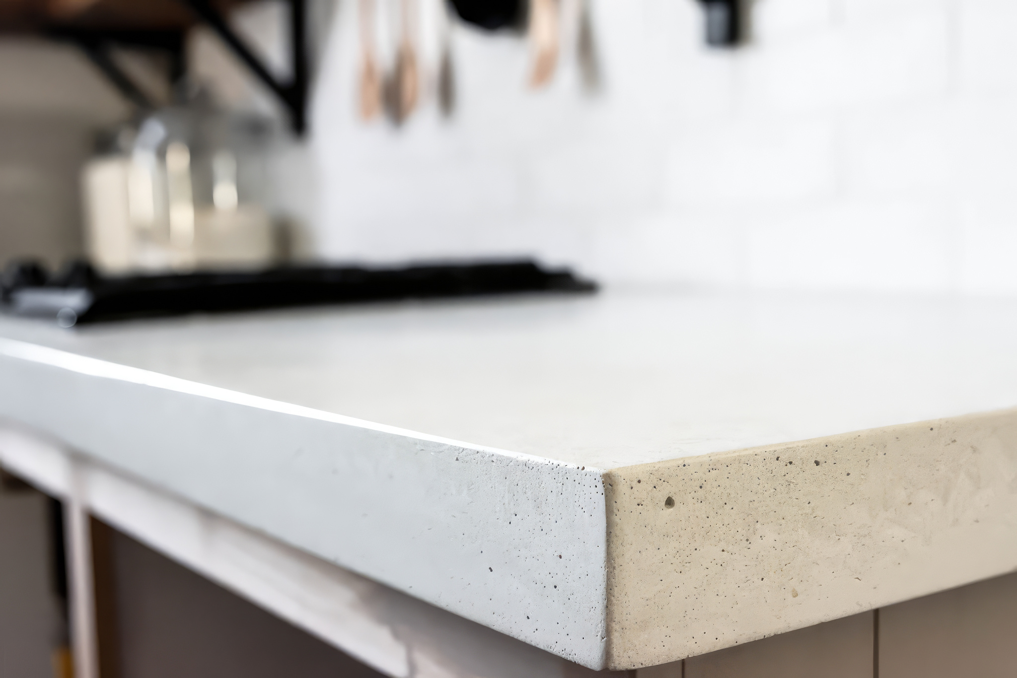 Custom concrete counters